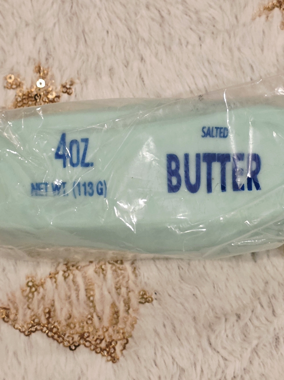 ASMR Light Blue Crispy Crunchy 4oz Salted Butter Squishy